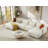 6 - Piece Wool Boucle Fabric Upholstered Sectional Sofa Couch Tight Back With Pillow-1226672979