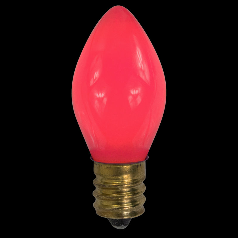 Ampoules de rechange opaques de Noël C7, Rose