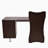 Techni Mobili Stylish Computer Desk With Storage, Chocolate