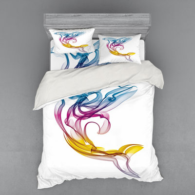 Sea Animals Coastal Duvet Cover