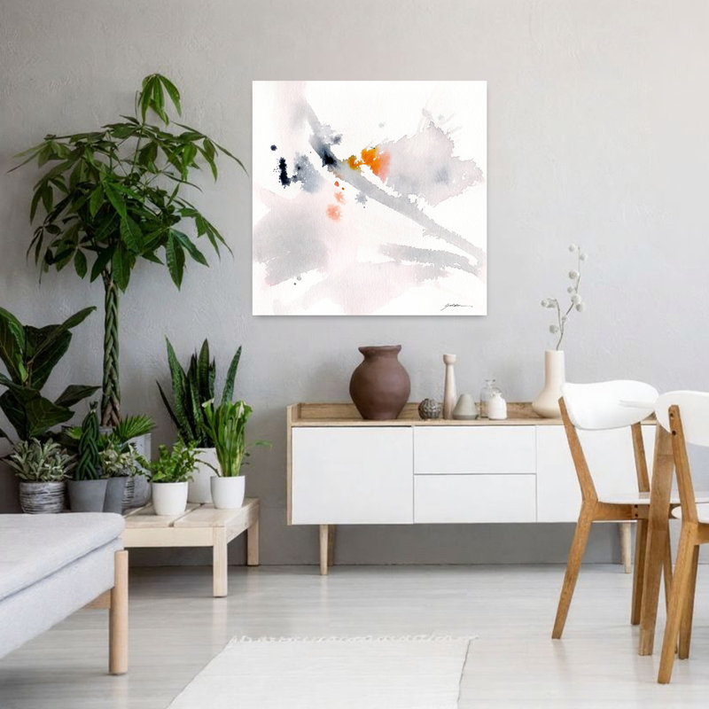 Voyage, art abstrait contemporain, H 36 po x l 36 po
