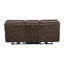 Canapé inclinable électrique moelleux en microfibre avec port USB et cadre en bois massif-134003272