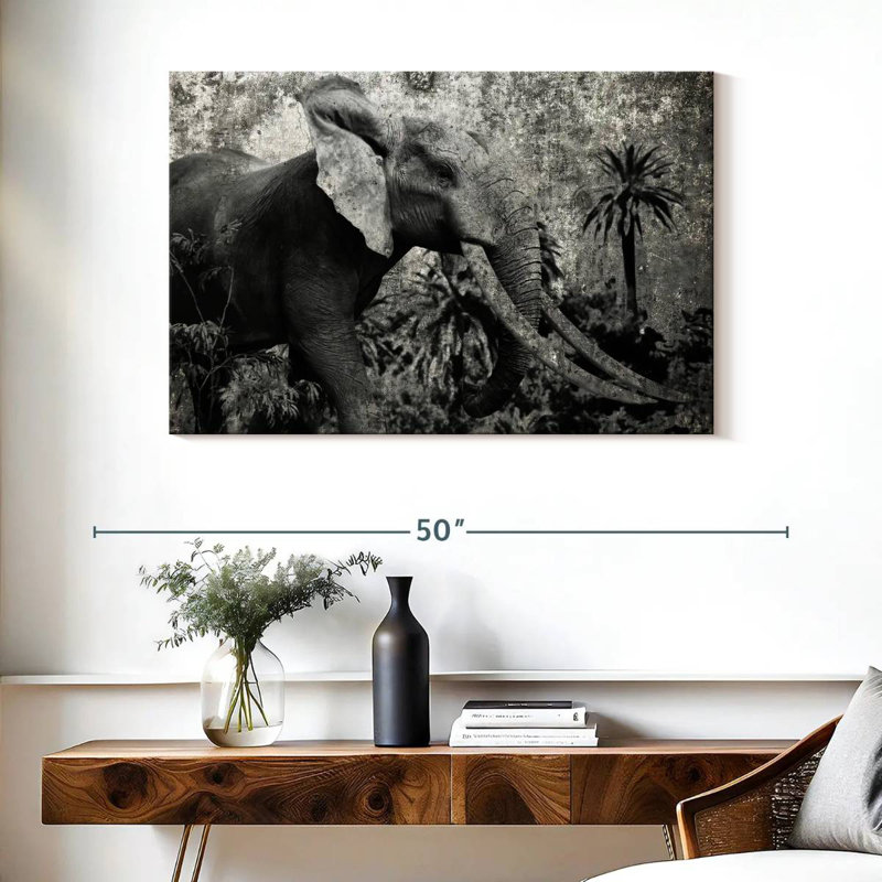 Éléphant safari Brampt Prime, H 26 po x l 39 po