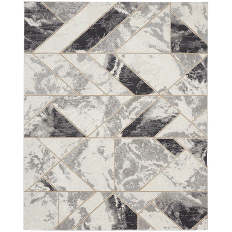 Golan Abstract Indoor / Outdoor Rug, Rectangle 7'10" X 9'10"