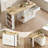 Convertible Kitchen Island with 360° Rotating Bar Table & Storage