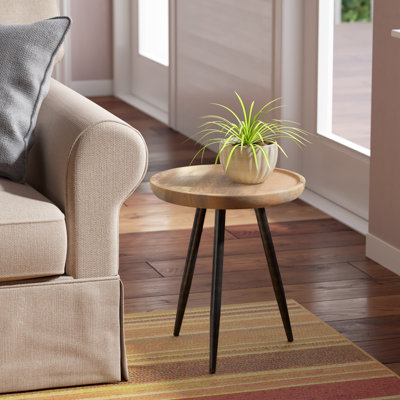 Derik Solid Wood Side Table