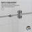 Radiance 68" - 72" W x 76" H Single Sliding Frameless Shower Door in Brushed Nickel with 3/8" Clear Glass-84517704