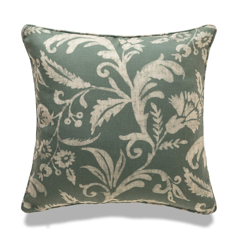 Dublin Square Pillow Cover & Insert, Green