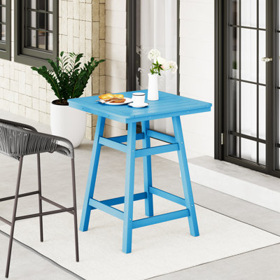 Trou de parasol de table de bar extérieur carré Laguna, l 30,8 po x P 30,8 po