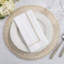 Odelle Embroidered Line Design Dinner 4 Piece Napkin Set-554402037