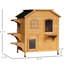 Niche pour chat d'extérieur - Enceinte en bois avec toit ouvrable et plateformes de saut intérieures confortables à 2 étages pour le bonheur des chats
