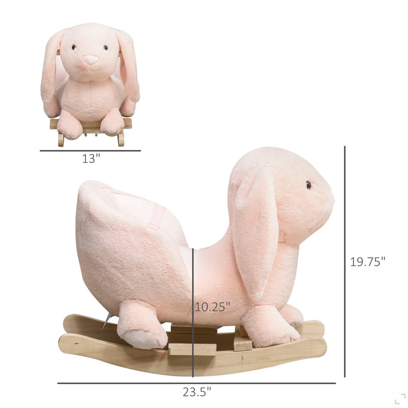 Bunny Rocking Horse,Rabbit Wooden Rocking Horse