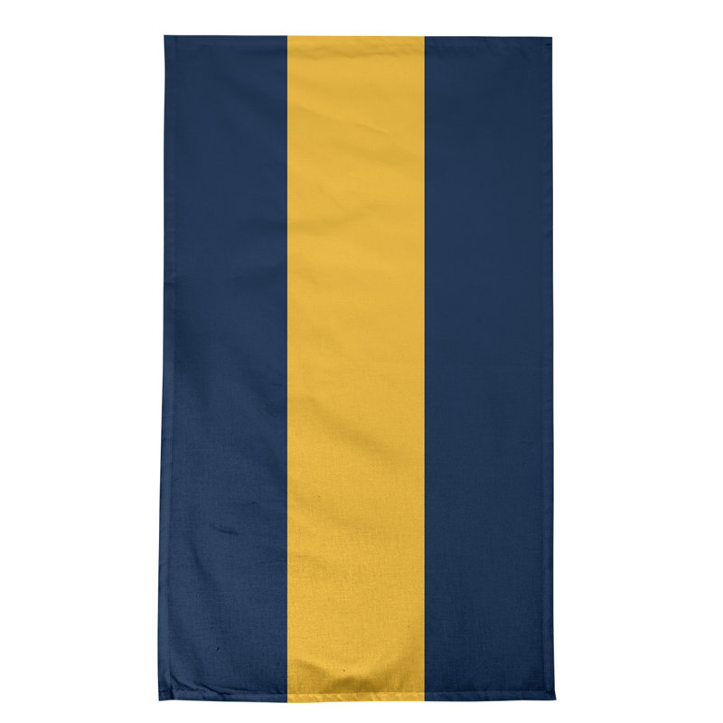 Anaheim Stripe Tea Towel Kitchen Towel, Poly Twill, Blue/Gold/Blue
