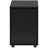 Black Laminate Rolling File Container, For Neat Office Organization Cabinet In Laminate, With Adequate Storage Drawers