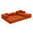Modular Sectional Sofa with L-Shape Chaise-1659042831