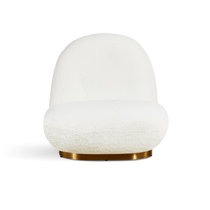 Méridienne Leif White Plush Glam