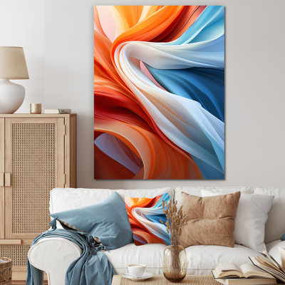 «Blue Brown Fractal Spiral II», reproduction sur toile