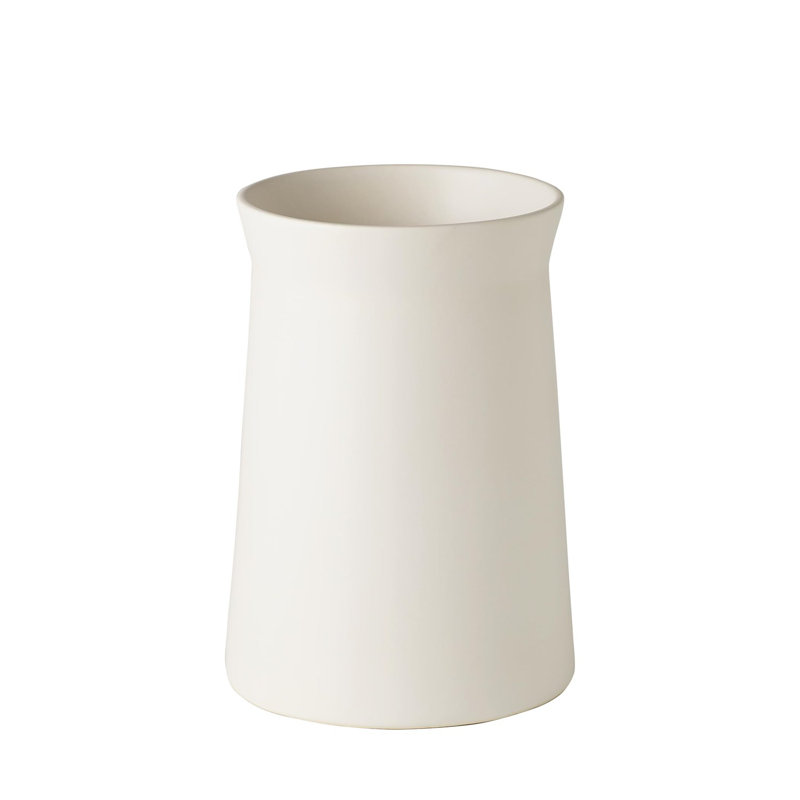 Handmade Ceramic Table Vase, 9.75" H x 6.75" W x 6.75" D, Moon