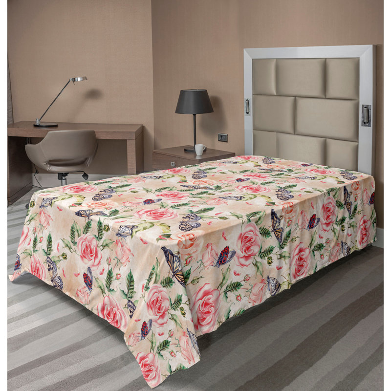 Drap-housse romantique Ambesonne, Twin Flat Sheet