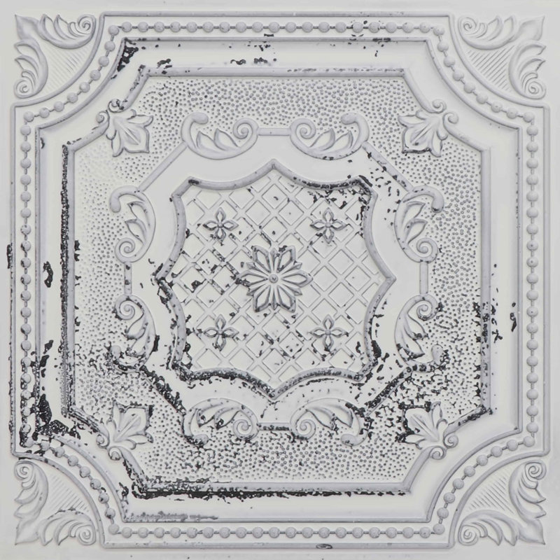 Damaris 24" x 24" Chocolate Vanilla PVC Ceiling Tile