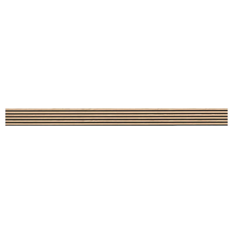 SereniSlats Canvas 120 in. x 9.5 in. 3D Fluted Wood Slat Acoustic Sound Absorbing Wall Paneling, Canvas