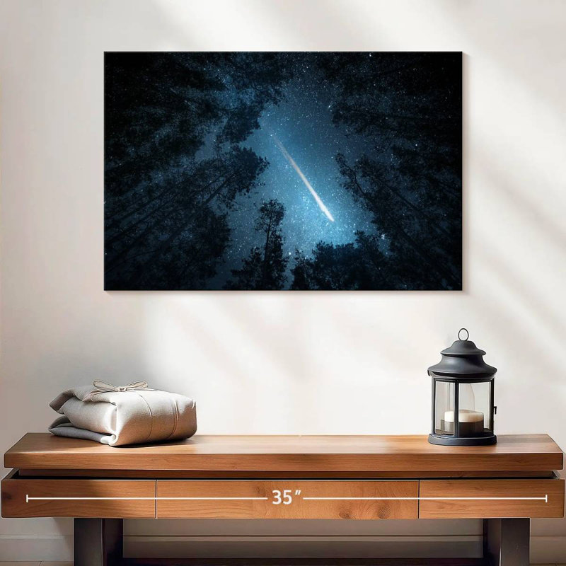 Oberle Comet Over Trees, 16" H x 24" W