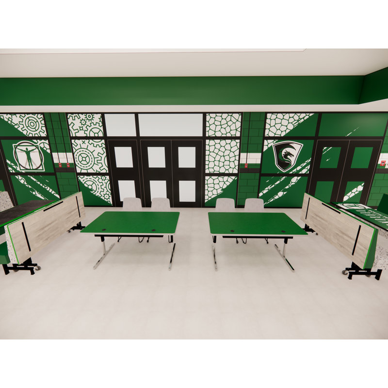  Matériel informatique et technologie - Tables avec pieds à piédestal et gestion des câbles, H 29 po x L 60 po x l 36 po