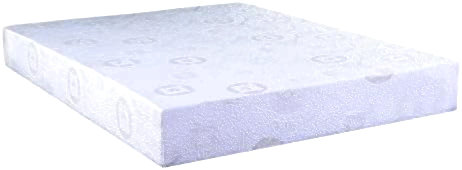 Collection Herbal Fusion, matelas en mousse viscoélastique infusée de thé vert, blanc., 8", Grand lit