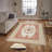 Stylish Woven Carpet, 4 x 6 Feet, 100% Polyester | Antibacterial, 3D Digital Printing, Non-Slip PVC Felt Dot Underside | Machine Washable, 0.4 in Pile Height, Perfect for Living Room & Bedroom Decor-464716384