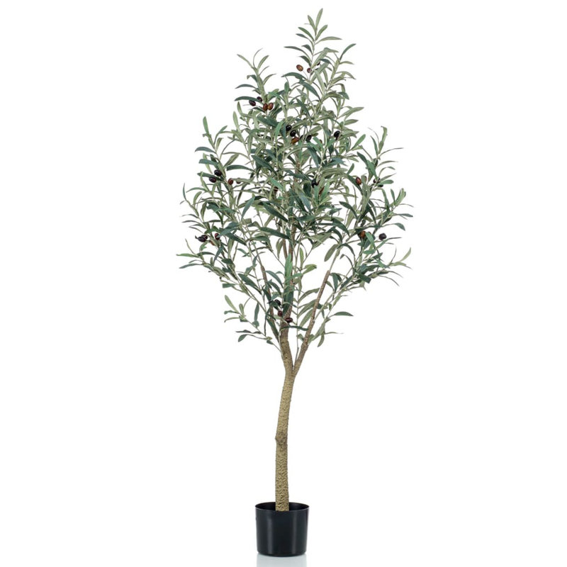 Emerald Artificial Olive Tree 140cm in Plastic Pot