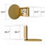 Armoire de rangement pour miroir de salle de bain 23,6 pouces-1293498046