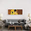 The Kiss by Gustav Klimt - Floater Frame Panoramic Painting on Canvas-1433673650-1433673654