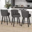 Tabouret de bar 26 po pivotant sur 360 ° à hauteur de comptoir 26 pi, chaises de îlot de cuisine avec pieds en bois-1351488994-1351705099