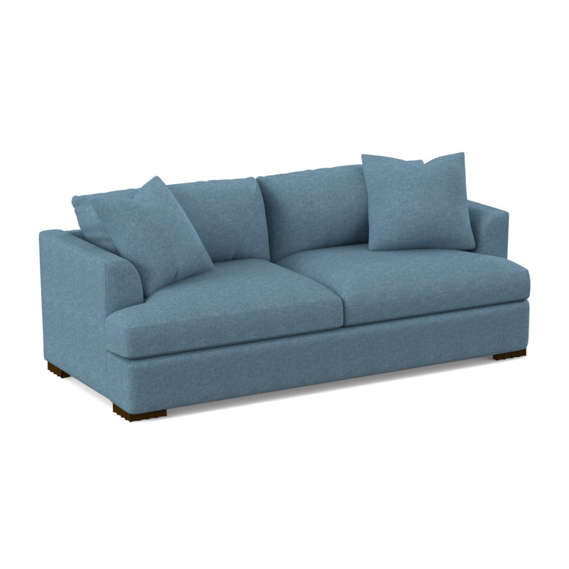 Canapé Lucia, Noyer noir, Viscose Edworth Ocean