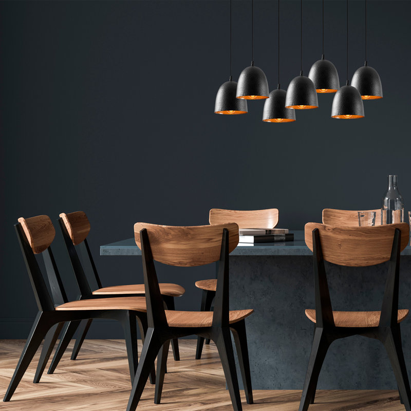 Nandina 7 - Light Black Kitchen Island Pendant, Black