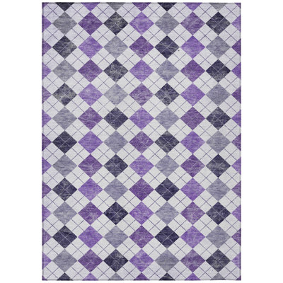 Machine Washable Indoor/Outdoor Gursevak ACN2237 Geometric Rug