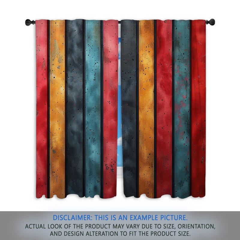 Paire de rideaux obscurcissant en polyester Kristieann, L 20 po x L 61 po