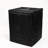 Wicker Fire Pit Column with Glass Wind Guard