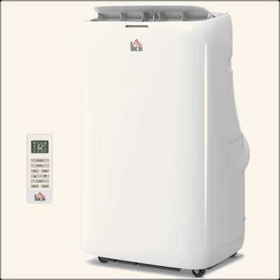 HOMCOM 14000 BTU Portable Air Conditioner, Inverter & Dual Hose AC Unit W/ Cool, Dehumidifier, Fan, For 700 Sq. Ft, Window Kit