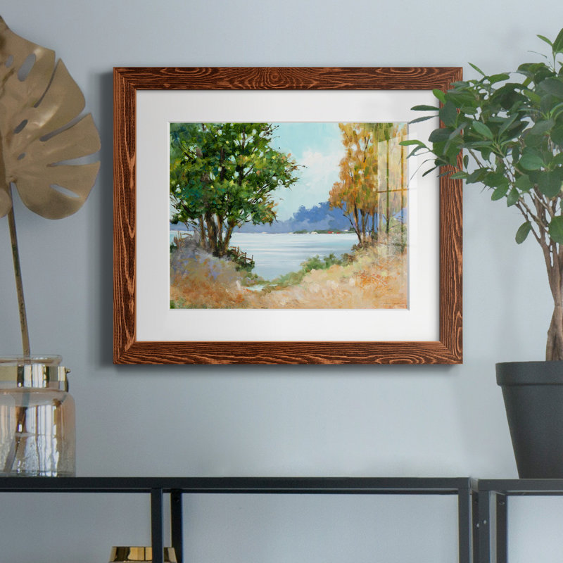 «Fall Day» par J Paul - reproduction d'art sur papier encadrée, Brun, H 24 po x l 18 po x P 1,5 po