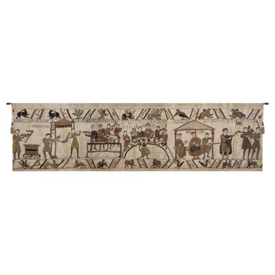 Bayeux Loom Woven Cotton Blend Wall Hanging