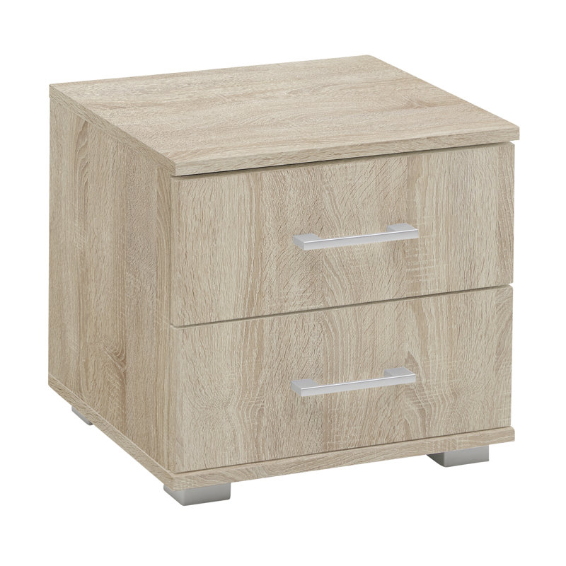 Foltz 41cm W Manufactured Wood Bedside Table, Brown