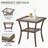 Outdoor Wicker Side Table,20X20x20 Inch All Weather Rattan Small Patio Table Square End Table For Pool Balcony Deck Porch, Brown-1448314113