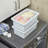 ECR4Kids Letter Size Plastic Tray Organizer with Lids, Large, Storage Bins, 10-Piece-99895656-99895657