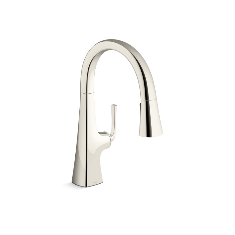 Graze Pull-Down Kitchen Sink Faucet with Three-Function Sprayhead