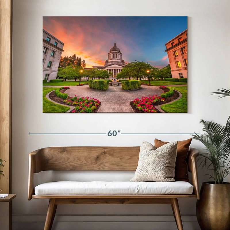 Washington State Capitol, 34" H x 51" W