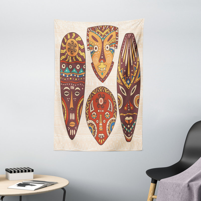 Tapisserie en polyester aborigène, H 60 po x l 40 po