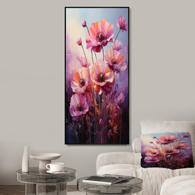 «Lilas lumineux rose» - Poppy Palette III - coquelicots, art mural