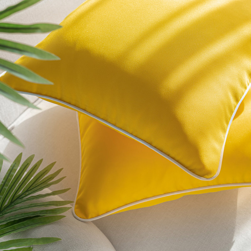 Housse de coussin d'extérieur Phantoscope, Carré 20 po, Orange, Polyester