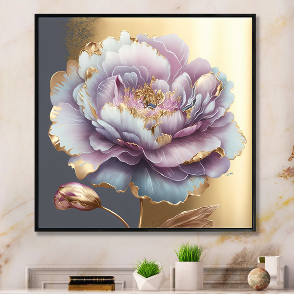 House of Hampton® Purple Hue Single Flower I On Canvas Print & Reviews ...